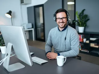 person at computer